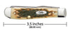 Case Peach Seed Jig Amber Bone Mini Trapper (00013) (Case)