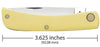 Case Knife 37 3137 CSB Yellow MO12766032 Sm Pls No Shld ( 00032 )