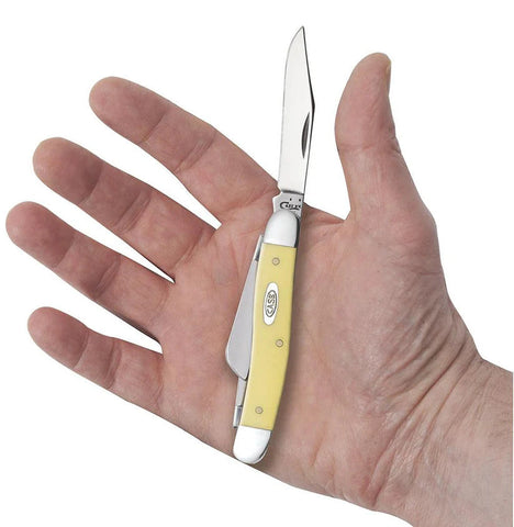 CASE 3318 CV Yellow Hndl Med Stockman. ( 00035 )