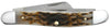 CASE 6318 SS Amber Bone Med Stockman. ( 00042 )