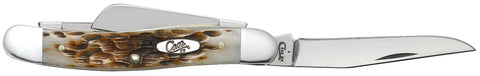 CASE 6318 SS Amber Bone Med Stockman. ( 00042 )