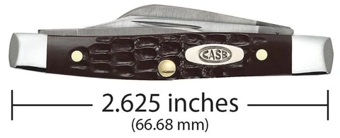 CASE 6333 SS Borwn Synth Sm Stockman. ( 00081 )