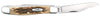 Case Knife 6347 SS Amber Bone Stockman ( 00128 )