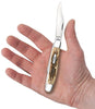 Case Knife 6347 SS Amber Bone Stockman ( 00128 )