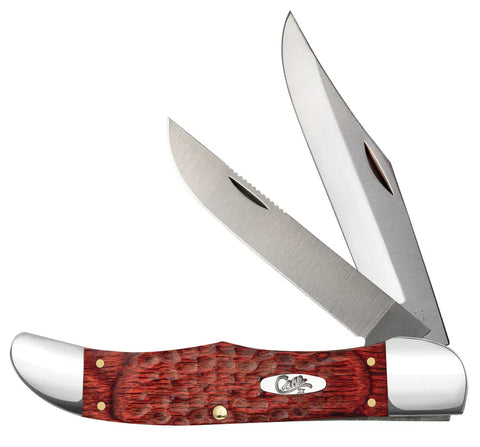 Case Knife  65 6265 SSG Rosewd St Jgd Wd W/O Serrate W/70230 & Leather Sheath ( 00189 )