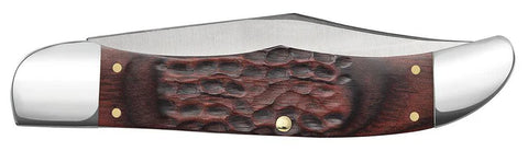 Case Knife  65 6265 SSG Rosewd St Jgd Wd W/O Serrate W/70230 & Leather Sheath ( 00189 )