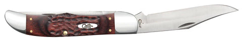 Case Knife  65 6265 SSG Rosewd St Jgd Wd W/O Serrate W/70230 & Leather Sheath ( 00189 )