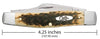 Case Knife  75 6375 CVM Amber #43 Pchsd Jgd Bn W/70230 ( 00204 )