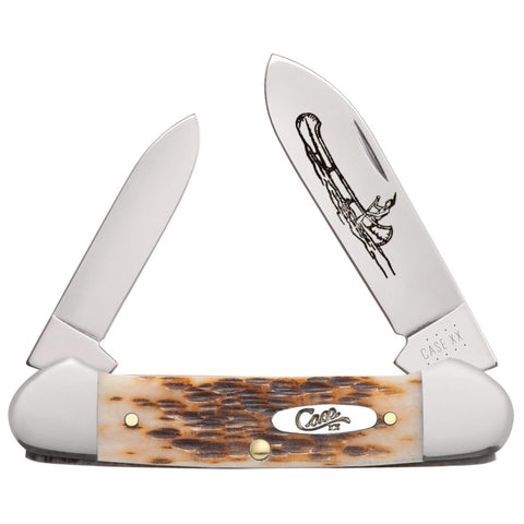 CASE AmberBone Peach Seed Canoe (CTC) (00263) (Case)