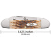 CASE AmberBone Peach Seed Canoe (CTC) (00263) (Case)
