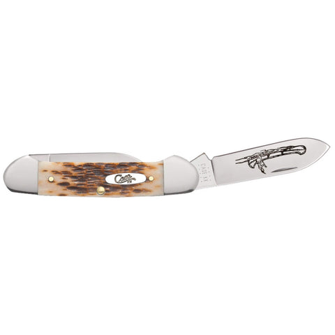 CASE AmberBone Peach Seed Canoe (CTC) (00263) (Case)