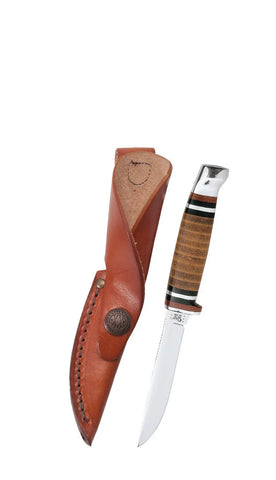Case Knife Htr M3 Finn SSM Brown Leather W/Sheath( 00379)