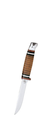 Case Knife Htr M3 Finn SSM Brown Leather W/Sheath( 00379)