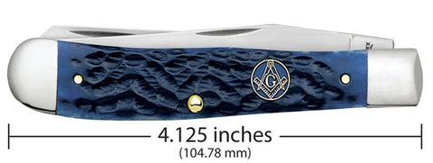 Case Knife SSM Blue #5 W/54808 Tin Masonic (01058)