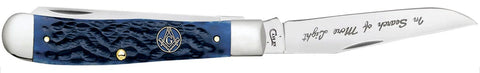 Case Knife SSM Blue #5 W/54808 Tin Masonic (01058)