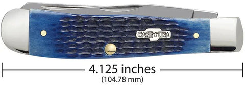 CASE Knife Blue Bone Corn Cob Jig Trapper (CTC) (02800) (Case)