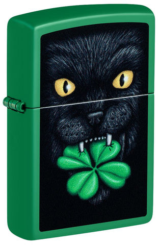 Zippo 48629 Lucky Cat Clover Design (46721)