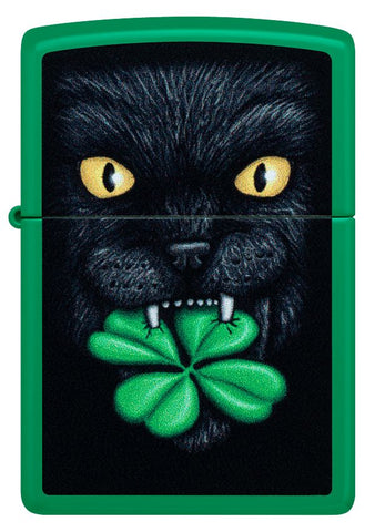 Zippo 48629 Lucky Cat Clover Design (46721)
