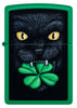 Zippo 48629 Lucky Cat Clover Design (46721)