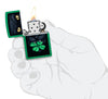Zippo 48629 Lucky Cat Clover Design (46721)