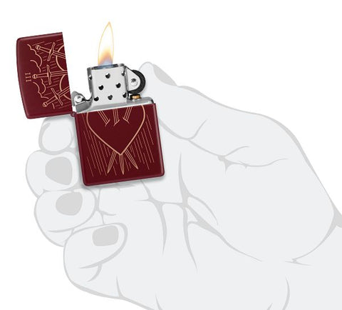 Zippo 46021 Heart and Daggers Design (46723)