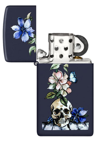 Zippo Horror and Goth Navy Skull (46813)