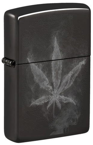Zippo High Polish Blk Cannabis Design (46823)