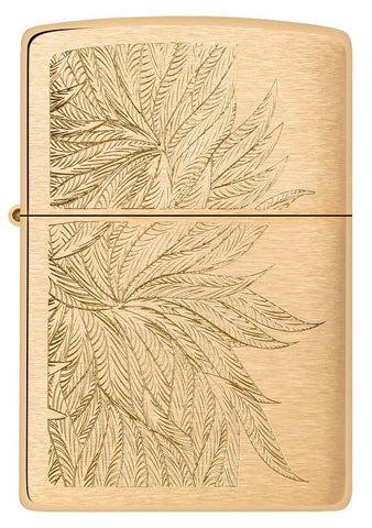Zippo Gold Cannabis Engrave Design (46826)