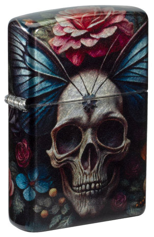 Zippo Horror and Goth Skull Flower (46848)