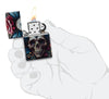 Zippo Horror and Goth Skull Flower (46848)