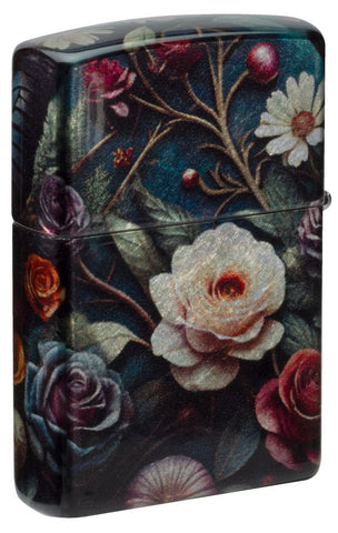 Zippo Horror and Goth Skull Flower (46848)