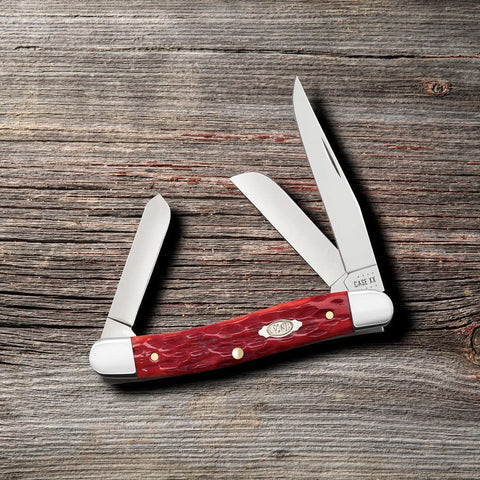 CASE Dark Red Bone Med Stockman (CTC) (31951) (Case) 3751720