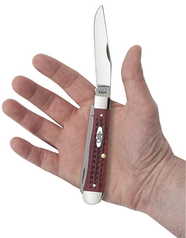 CASE Knife Pocket worn Old Red Bone Trapper 9 (CTC)  (00783) (Case)