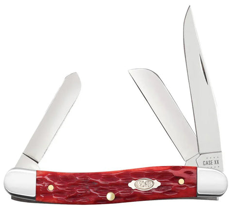 CASE Dark Red Bone Med Stockman (CTC) (31951) (Case) 3751720
