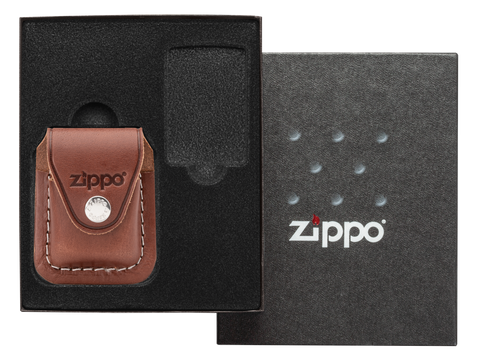Coffret cadeau pochette pour briquet Zippo en cuir (LPGS) (briquet non inclus)