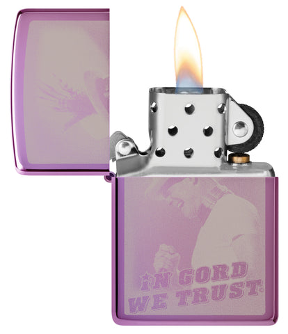 Zippo In Gord We Trust Purple (Model # 24747 -106142)