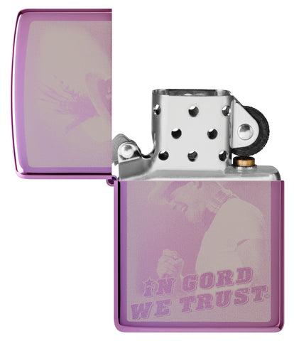 Zippo In Gord We Trust Purple (Model # 24747 -106142)