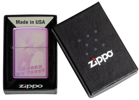 Zippo In Gord We Trust Purple (Model # 24747 -106142)