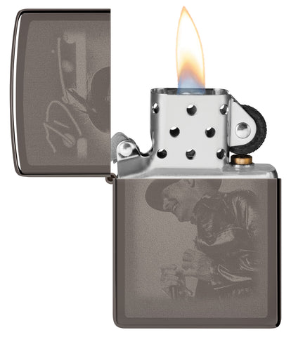 Zippo Gord Downie Signature Black Ice (Model # 150-106147)