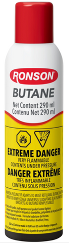 Ronson Butane 12x165gm(290ML) (99148C) ( Ronson )