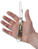 Case Peach Seed Jig Amber Bone Trapper (00164) (Case)