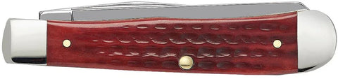 CASE Knife Pocket worn Old Red Bone Trapper 9 (CTC)  (00783) (Case)