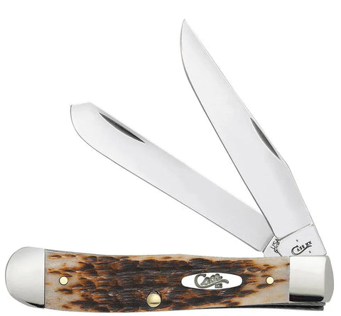 Case Peach Seed Jig Amber Bone Trapper (00164) (Case)