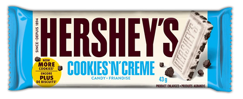 Hershey Cookies N Creme 43g x 36 ( 102332 ) (0538090)