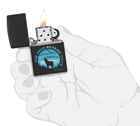 Zippo Buck Wear Outside Voice Design (46590)