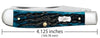 Case Pocket Worn® Peach Seed Jig Mediterranean Blue Bone Trapper (51850) (Case)
