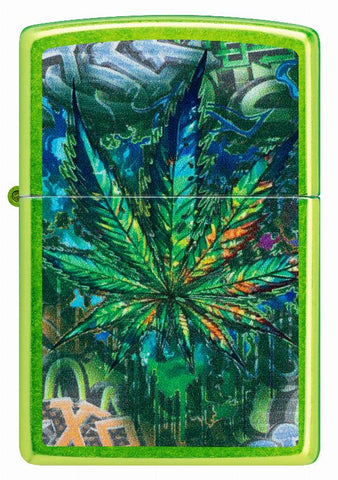 Zippo Green Cannabis Design (46846)