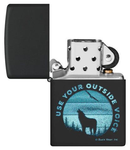 Zippo Buck Wear Outside Voice Design (46590)