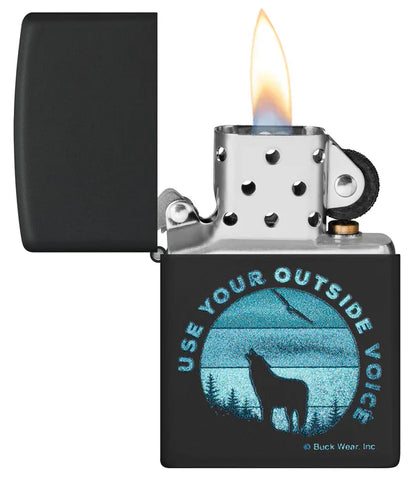 Zippo Buck Wear Outside Voice Design (46590)