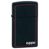 Zippo Blk.Matte Slim w/Zippo (1618ZB)